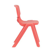 Paquete de 10 sillas escolares apilables de plástico de Flash Furniture con altura de asiento de 13.25 pulgadas