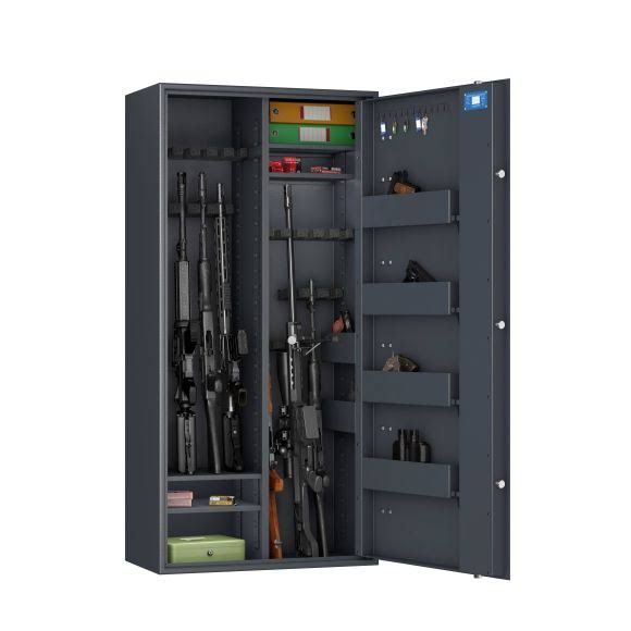 Armero modular Hartmann Tresore para 20 fusiles Wt6035 con cerradura de llave