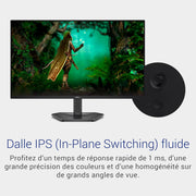 Monitor Gaming Dell 27 - SE2725HG, Full HD (1920x1080), 200Hz, Fast IPS, 1ms, AMD FreeSync Premium, 99% sRGB, VESA (100x100mm), DisplayPort, 2 HDMI, Garantía de 3 años, Negro