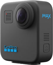 GoPro Max — Cámara de acción 360 + tradicional, resistente al agua, con pantalla táctil, video esférico 5.6K30, fotos 360 de 16.6 MP, transmisión en vivo 1080p y estabilización
