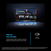 Samsung TV 24 Pulgadas Full HD F6005 4K Smart TV, Más Contraste con HDR, Sonido que sigue a la acción con OTS Lite, TV Plus y tus datos protegidos con Knox Security