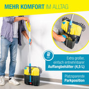 Gloria EasySweep 18V Set barredora a batería, 40 cm, depósito de 4,5 l, para acera, terraza, entrada, garaje, interior y exterior