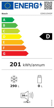 Congelador integrable Bosch GIV11ADC0 Serie 6, 95 kWh/año, 70 l, LowFrost, FreshSense, 72 x 56