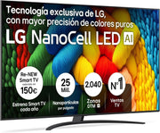 LG 65UA73006LA - TV 65", UHD 4K, WebOS 25, IA definitiva, HDR10 Pro, Superescalado, Dolby Digital Plus, Google Assistant, Negro