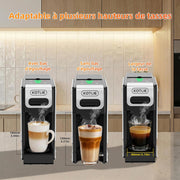 Cafetera de cápsulas multifunción 5 en 1 para Nespresso Original/para Dolce Gusto/A MODO MIO/ESE (44 mm) y café premolido, 7 ajustes de flujo de agua (ST-550)