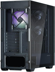 Chasis PC Torre Mediana con pantalla de 15,6'' Zalman Z10 DS (Negro)