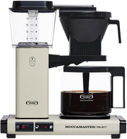 Moccamaster KBG Select, cafetera, cafetera retro, café de filtro, color blanco hueso, 1,25 L