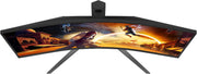 AOC Gaming CU34G4 - Monitor Quad HD de 34 pulgadas, 180 Hz, 1 ms, FreeSync Prem., HDR10 (2560x1440, 1x HDMI 2.0, 1x DisplayPort 1.4) Negro-Rojo