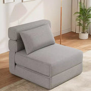 Sofá cama plegable, moderno y cómodo, con almohada mejorada, silla cama convertible, sofá de suelo plegable de espuma viscoelástica, cómodo para el hogar y la oficina