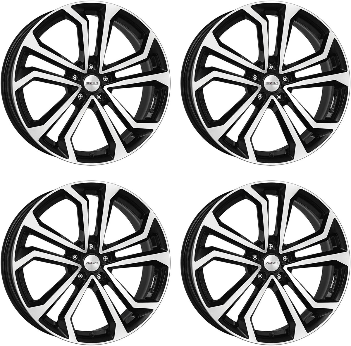 4 llantas de aluminio Dezent TA dark 7.5Jx19 ET40 5x114.3