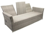 Set de comedor de lujo en aluminio »Asti«, 6 piezas