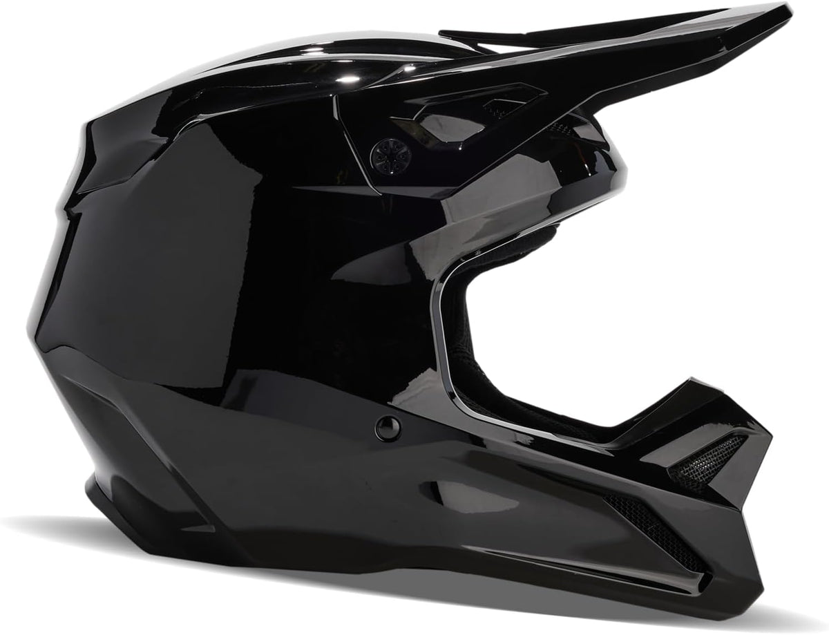 Casco Fox Racing V1 Solid Motocross MIPS Seguridad Confort Ajuste Regulable Ventilación Óptima Forro Extraíble y Lavable Protección contra Impactos Negro, Talla: M