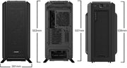 be quiet! Caja de PC Silent Base 802 Black, 3 ventiladores Pure Wings de 140 mm, 2 paneles superiores y frontales intercambiables, bandeja de placa base desacoplada