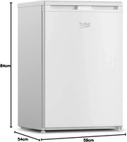 Frigorífico de sobremesa TSE1284N con congelador, volumen total de 114 l, zona de refrigeración de 101 l, zona de congelación de 13 l, 4 estrellas, iluminación LED