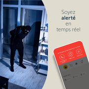 Somfy 1870469 - Pack de 2 cámaras de interior, cámaras con obturador motorizado, visión nocturna, detección de movimiento, gran angular, altavoz, micrófono, compatible con: Alexa, Google Home y Tahoma