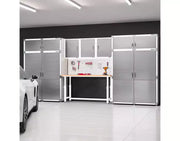 Juego de gabinetes de almacenamiento extra anchos de 2 piezas Seville Classics UltraHD, 60 x 24