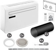TROTEC Aire acondicionado de pared PAC-W 2650 SH | Climatización 4 en 1: refrigerador, calefactor, ventilador, deshumidificador | con integración WLAN y control mediante smartphone