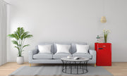 Frigorífico/Congelador Retro Amica KGC 15632 T / Azul hielo (Turquesa) / 144 cm (Al) x 55 cm (An) x 62 cm (Pr) / Diseño retro / Frigorífico con congelador