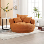 Sillón redondo tipo perezoso – Blanco/Azul/Gris/Amarillo/Naranja/Rojo rosa/Azul marino/Verde, asiento individual y doble