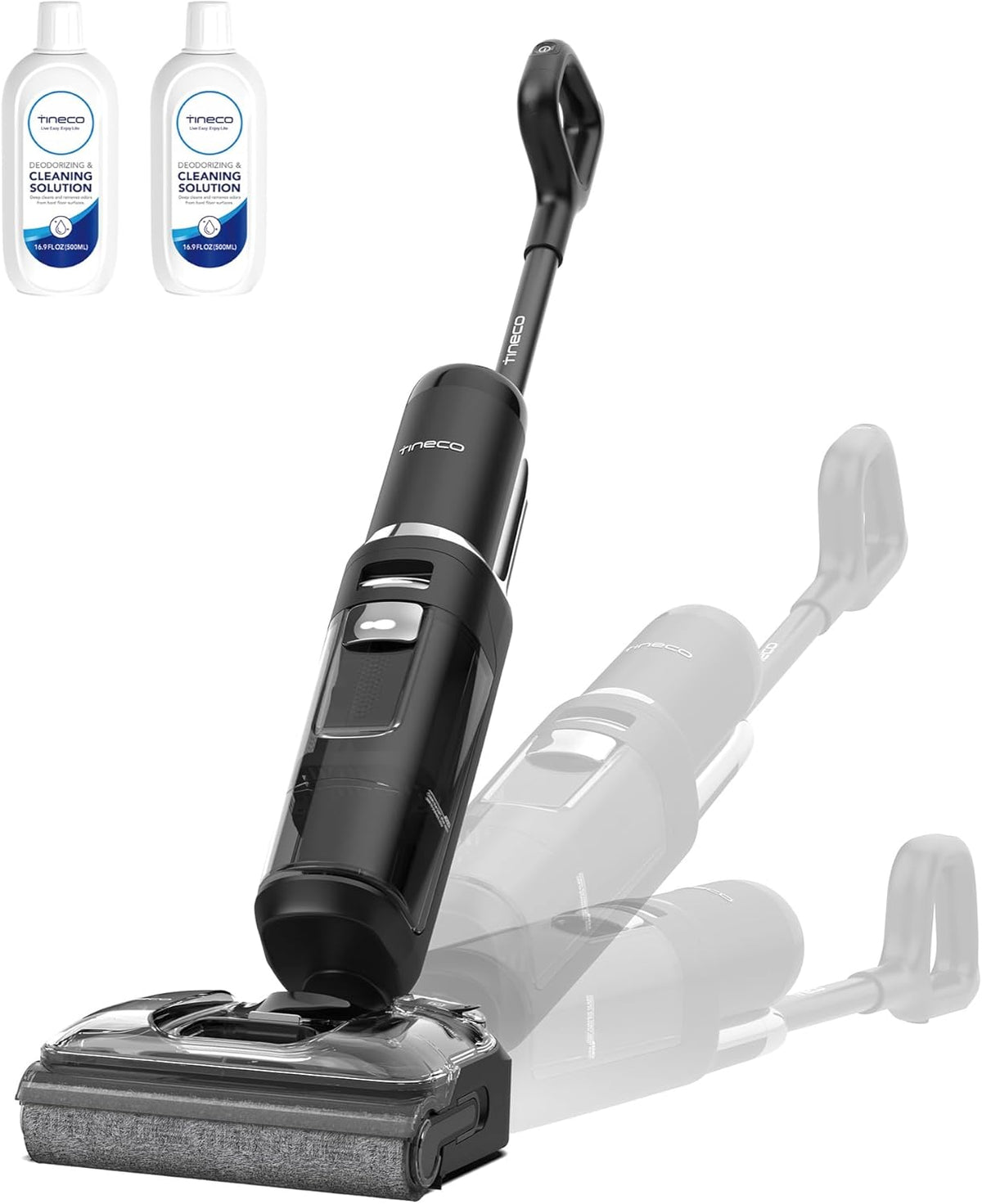 Tineco Floor One S7 Stretch Ultra Aspiradora y Fregadora, Aspiradora Escoba sin Cable, Antienredos, Reclinable a 180°, 50 Minutos de Autonomía, Autolimpieza Flashdry a 85°C, Limpieza de Bordes por Ambos Lados