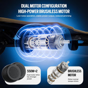 Monopatín eléctrico con control remoto para adultos y jóvenes, motor de 2000W/1100W/900W, velocidad ajustable