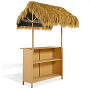 Juego de patio estilo hawaiano de altura para barra