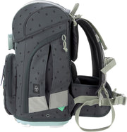 LÄSSIG Set de mochila escolar de 7 piezas para niños/School Set Boxy Unique Negro