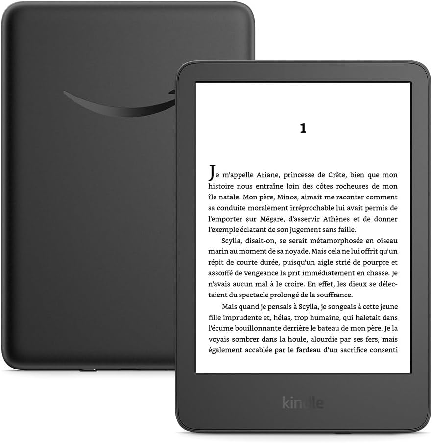 Amazon Kindle (nueva generación) - El más ligero y compacto, con pantalla sin reflejos, paso de página más rápido e iluminación frontal ajustable - 16 GB - Con publicidad - Negro