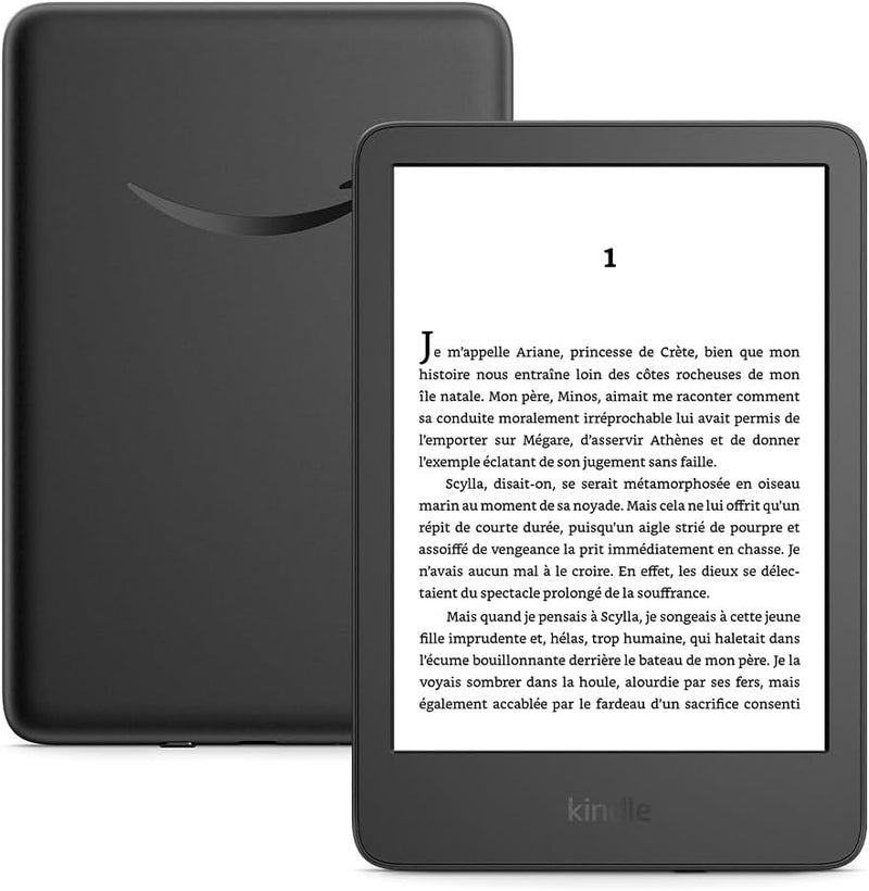 Amazon Kindle (nueva generación) - El más ligero y compacto, con pantalla sin reflejos, paso de página más rápido e iluminación frontal ajustable - 16 GB - Con publicidad - Negro