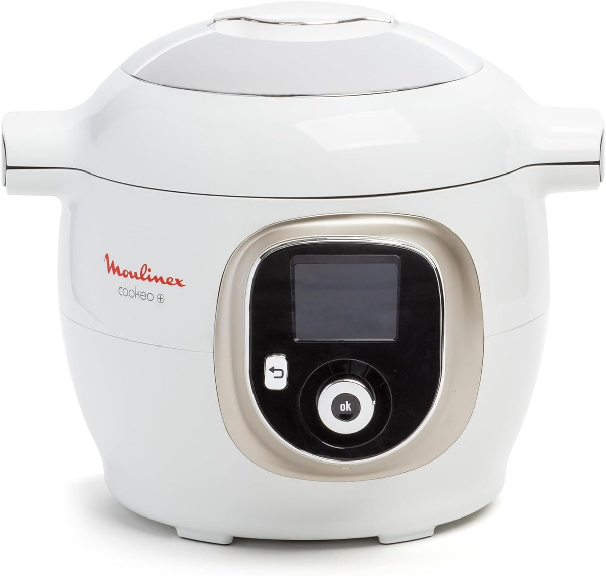 Moulinex, Cookeo Multicocina inteligente 6L, 150 recetas integradas, Cocción sin supervisión, Pantalla intuitiva, Guía de cocción, Aplicación MyMoulinex, 1600W, Blanco, 15 años de reparabilidad, CE85CA10