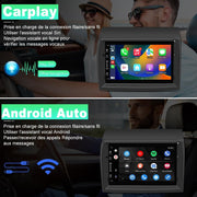 Autorradio Android 13 AWESAFE para Peugeot Boxer II/Citroën Jumper II/Fiat Ducato [2GB+64GB] con CarPlay inalámbrico/Android Auto, pantalla táctil de 7 pulgadas con Wi-Fi/GPS/FM/RDS/DSP, controles en el volante