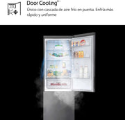 LG GBP61DSXGC - Frigorífico combi No Frost, congelador, compresor Smart Inverter, color acero inoxidable antihuellas, 186 cm, 341 l