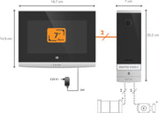Videoportero cableado conectado Extel Connect 2