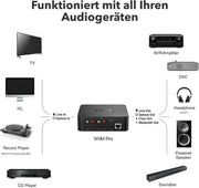 Receptor de audio AirPlay 2 y Chromecast ASR002 WLAN Hi-Res 24 bits 192 kHz multisala Bluetooth Spotify Connect
