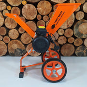 Trituradora de jardín eléctrica Forest Master FM4DDE 2800 W 4 HP para ramas, hojas y madera