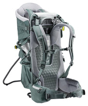 Mochila portabebés ligera deuter Kid Comfort Active, 12 L, azul verdoso