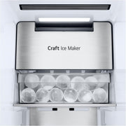 Frigorífico Side by Side LG GSGV81PYLL, Clase E, 635 L, Instaview, frigorífico con congelador, dispensador de hielo, hielo picado y agua, Total NoFrost, compresor Smart Inverter, Wi-Fi