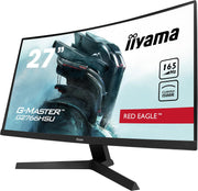 Monitor iiyama 27" G-Master Red Eagle G2766HSU-B1, VA Curvo, FHD@165Hz, FreeSync, HDMI/DP/Hub USB, 1ms, Altavoces, Black Tuner