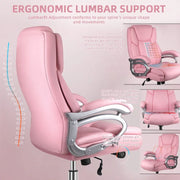 Silla de oficina ejecutiva Bossin para personas grandes y altas, silla ergonómica de 500 libras con soporte lumbar ajustable, respaldo alto y piel sintética para computadora