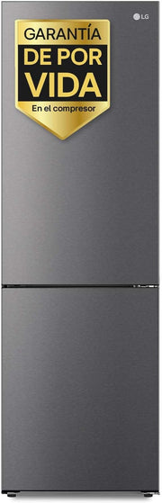 LG GBP61DSXGC - Frigorífico combi No Frost, congelador, compresor Smart Inverter, color acero inoxidable antihuellas, 186 cm, 341 l
