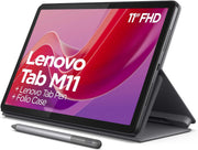 Tableta Lenovo Tab M11 11" MediaTek Helio G88, 8 GB de RAM, 128 GB, ampliable hasta 1 TB, 4 altavoces, Wi-Fi, Bluetooth, Android 13, gris luna, funda y tableta incluidas