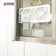 TITAN Leiser Dachventilator, 12 V CC, 140 mm, doble, reversible, ventilador para claraboya con control inalámbrico para autocaravana, caravana, TTC-SC21/V3