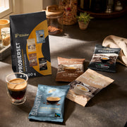 Cafetera automática Tchibo Esperto Latte con función de espumado de leche para Caffè Crema, Espresso y especialidades de café, antracita