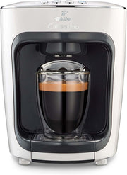 Máquina de café de cápsulas Tchibo Cafissimo mini (para café, espresso, Caffé Crema y té) blanca (Classy White)