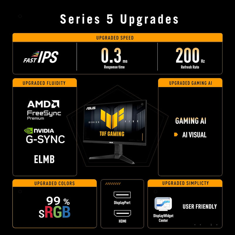 ASUS TUF Gaming VG259QL5A - Monitor LED - Gaming - 63,5 cm (25")