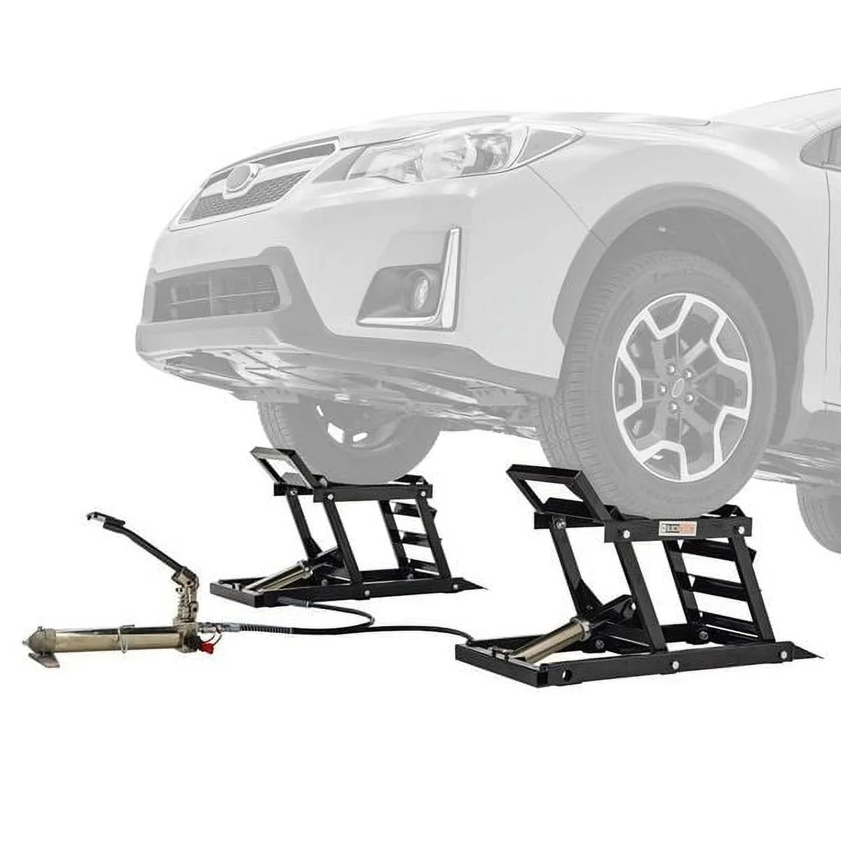 Elevador hidráulico para autos Black Widow con rampa – capacidad de 3,000 lb. por par
