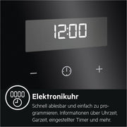 Horno empotrable AEG – Serie 5 Aire caliente circular: resultados de cocción uniformes en 3 niveles – Autolimpieza por pirólisis – 25 programas automáticos – Pantalla táctil LED – Calentamiento rápido – Negro – BPE53516AB