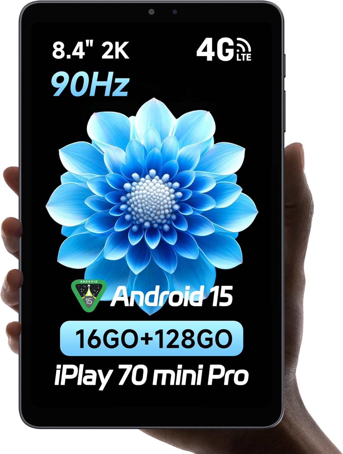 ALLDOCUBE iPlay 70 Mini Pro - Tablette Android 15 | Pantalla de 8,4" 90Hz | MT8791 | 16GB+128GB | 6050mAh | WiFi 6/4G LTE | GPS/Desbloqueo Facial