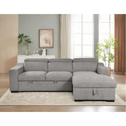 Roomfitters 103 Sofá Seccional Convertible con Chaise de Almacenamiento, Reposacabezas Ajustables, Sofá Esquinero en Forma de L con Función de Cama