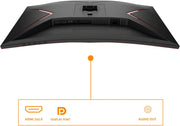 AOC Gaming C27G4ZXE - Monitor curvo FHD de 27 pulgadas, 280 Hz, 1ms, HDR10, FreeSync Premium (1920x1080, HDMI, DisplayPort) Negro/Gris